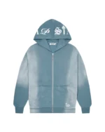 Latest Script Hoodie Blue