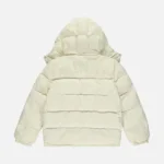 Trapstar Decoded Hooded Puffer Coat Cream