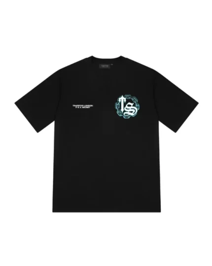 Latest Chain Script Tee BlackTeal